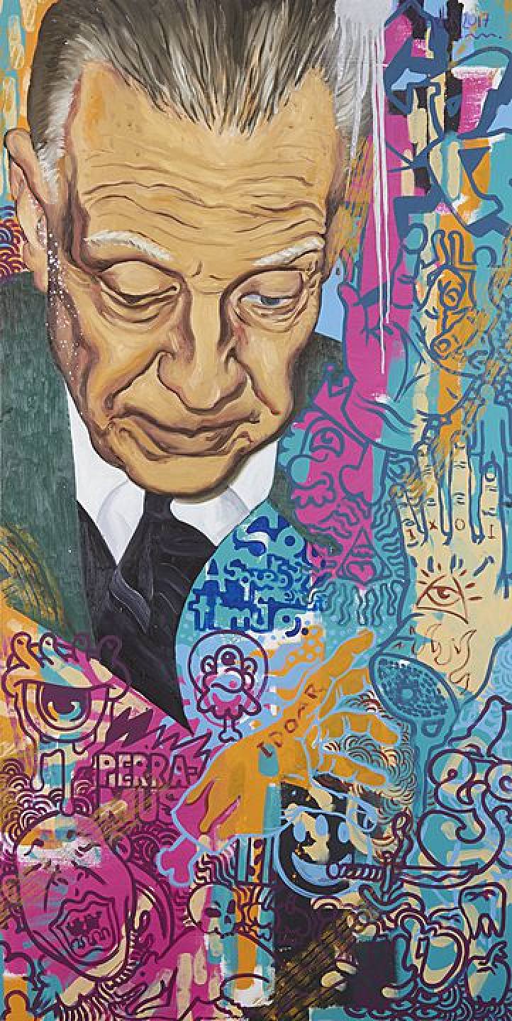 Jorge Luis Borges (2017) - Galeria Arte contemporaneo SMA